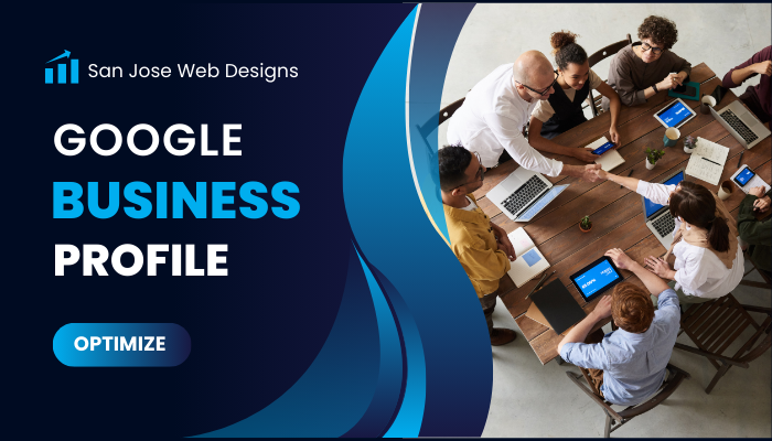 Optimizing Google Business Profile on a laptop
